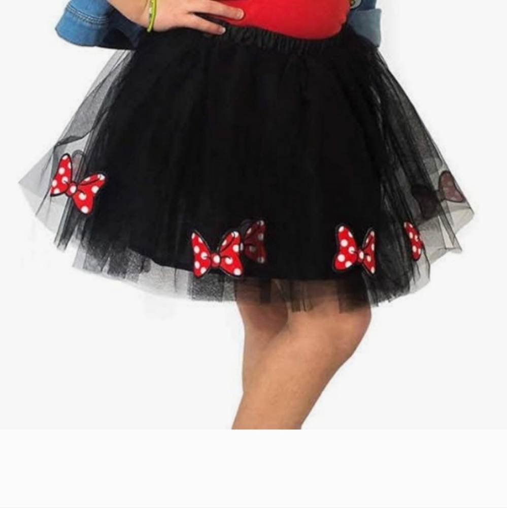 Disney Vintage  Mini Mouse Black Tulle Tutu Size 10